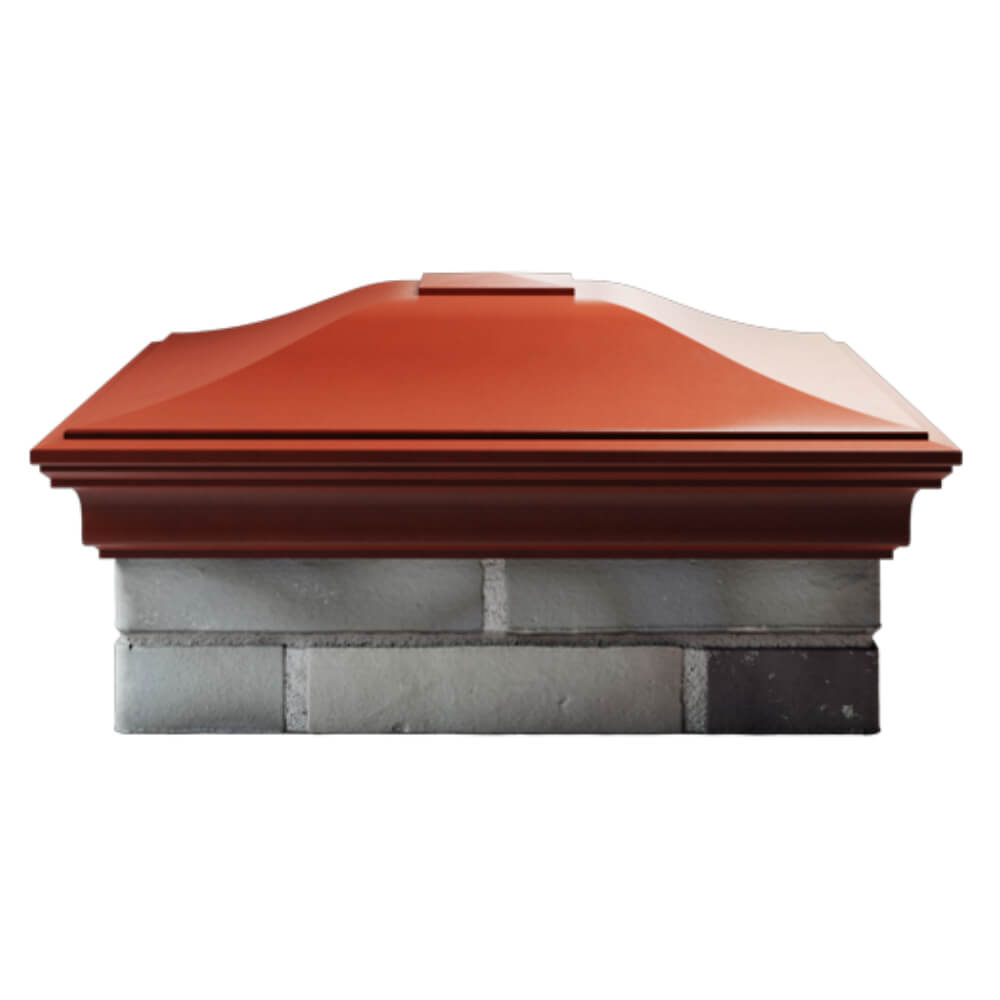 Колпак Zking Монблан Красный на столб 2х2 кирпича (515х515мм) в Благовещенске фото