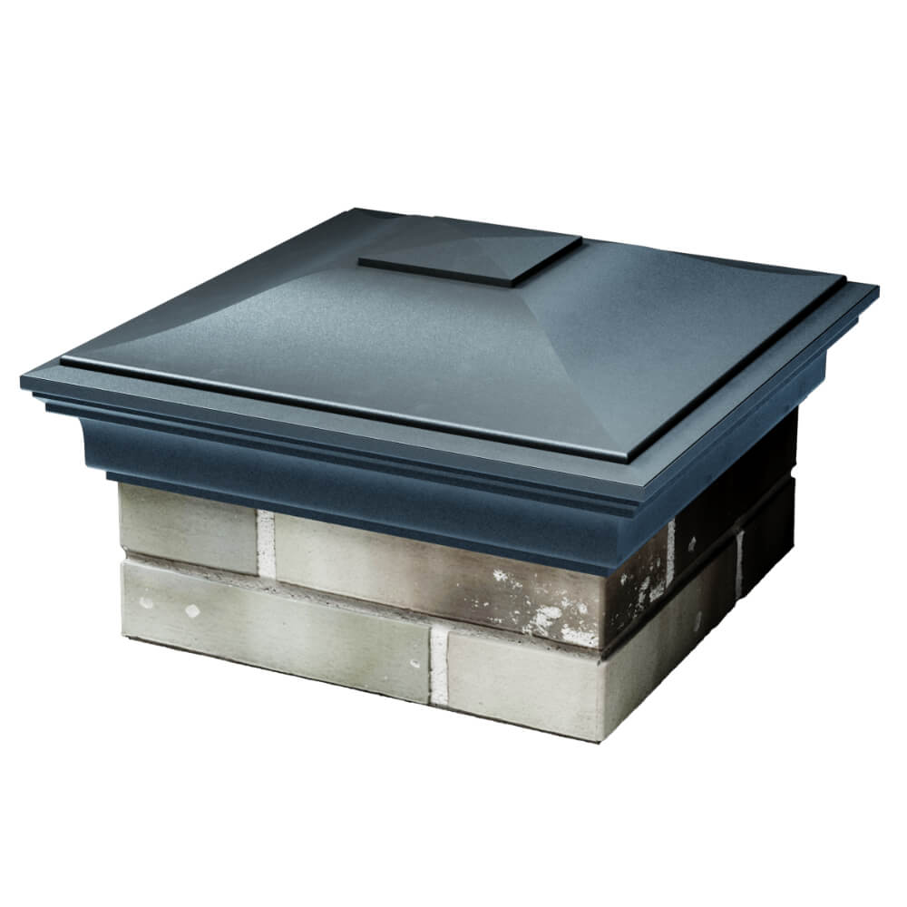 Колпак Zking Монблан Серый на столб 1.5х1.5 кирпича (385х385мм) в Благовещенске фото