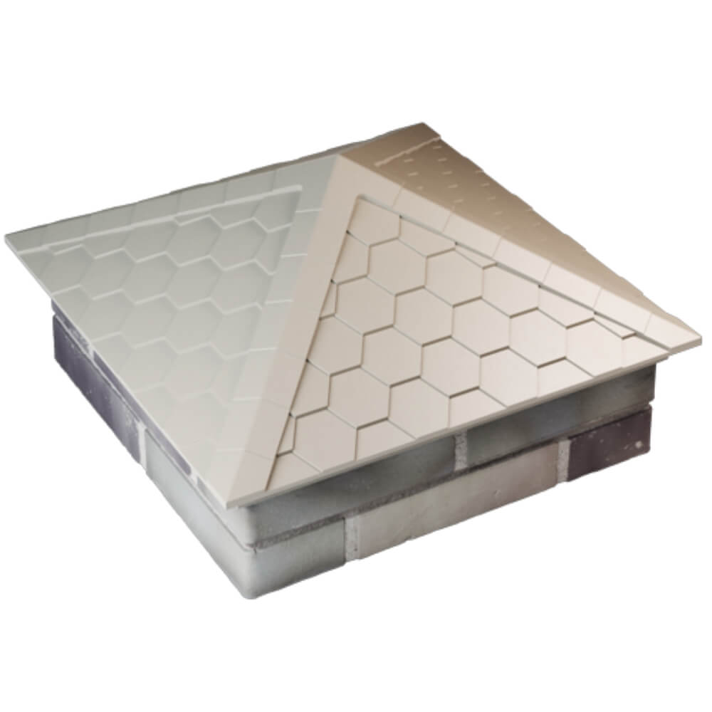 Колпак Zking Эверест Бежевый на столб 2х2 кирпича (535х535мм) Благовещенск фото