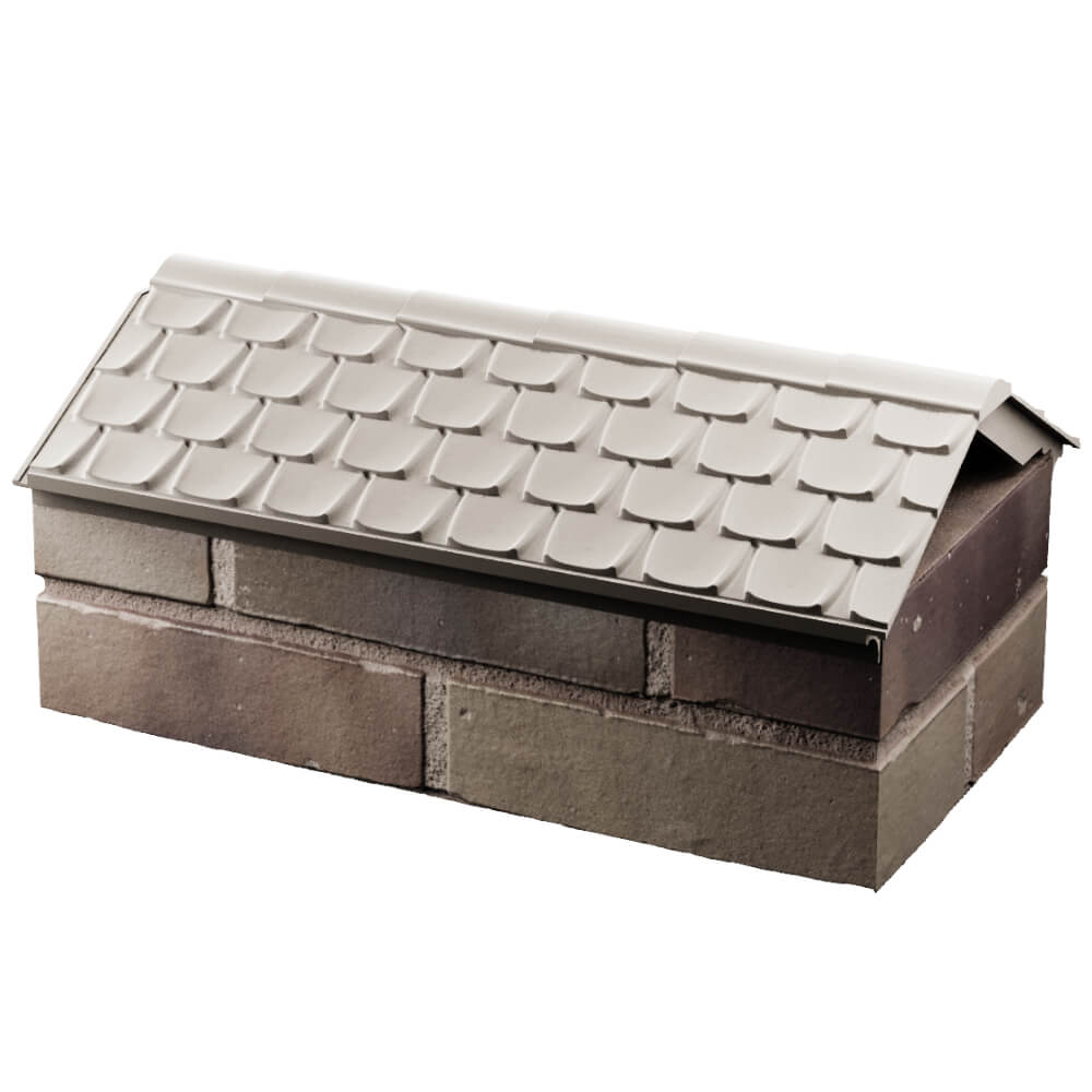 Парапет Zking Эльбрус Бежевый с посадкой на 1 кирпич (255мм) в Благовещенске фото