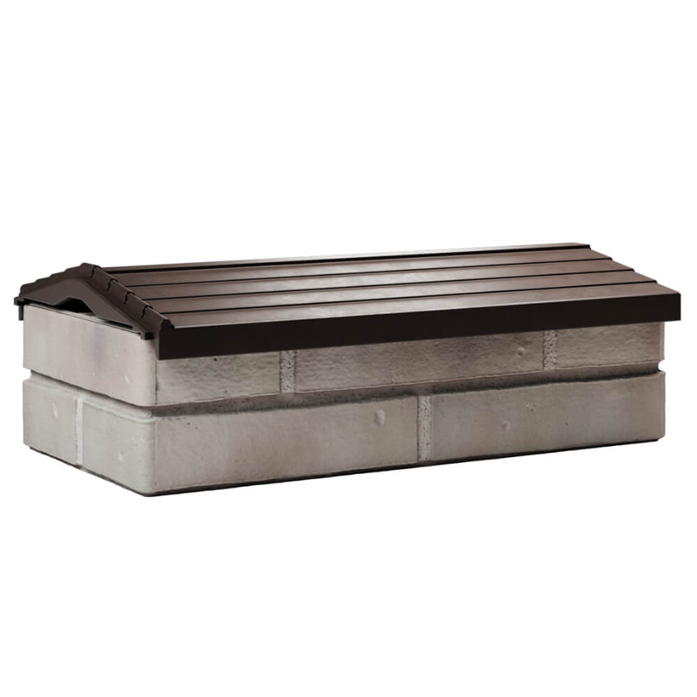 Парапет Zking Бона ХайТек Коричневый с посадкой на 1 кирпич (200/225/255мм) Благовещенск фото