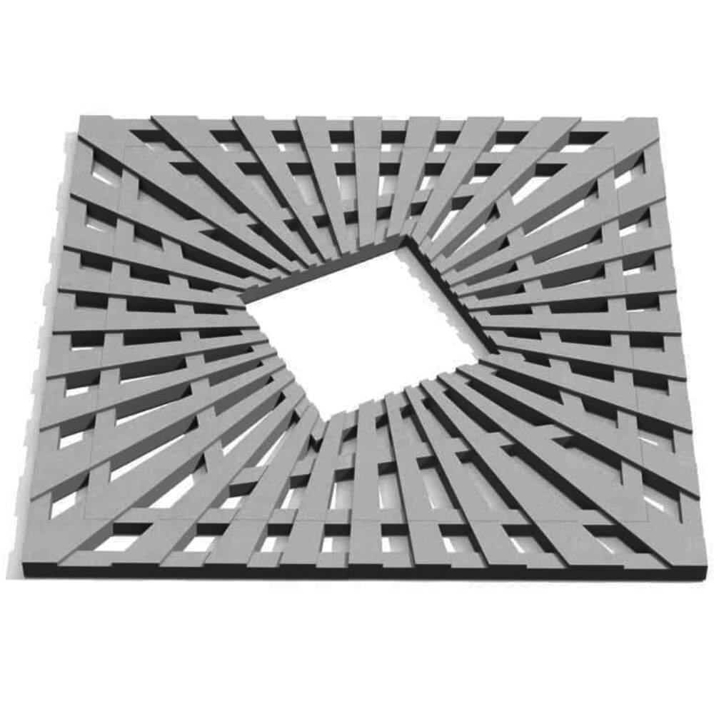 Приствольная решетка для дерева ZKING ATMOSPHERE 1.2х1.2м Серая Благовещенск фото