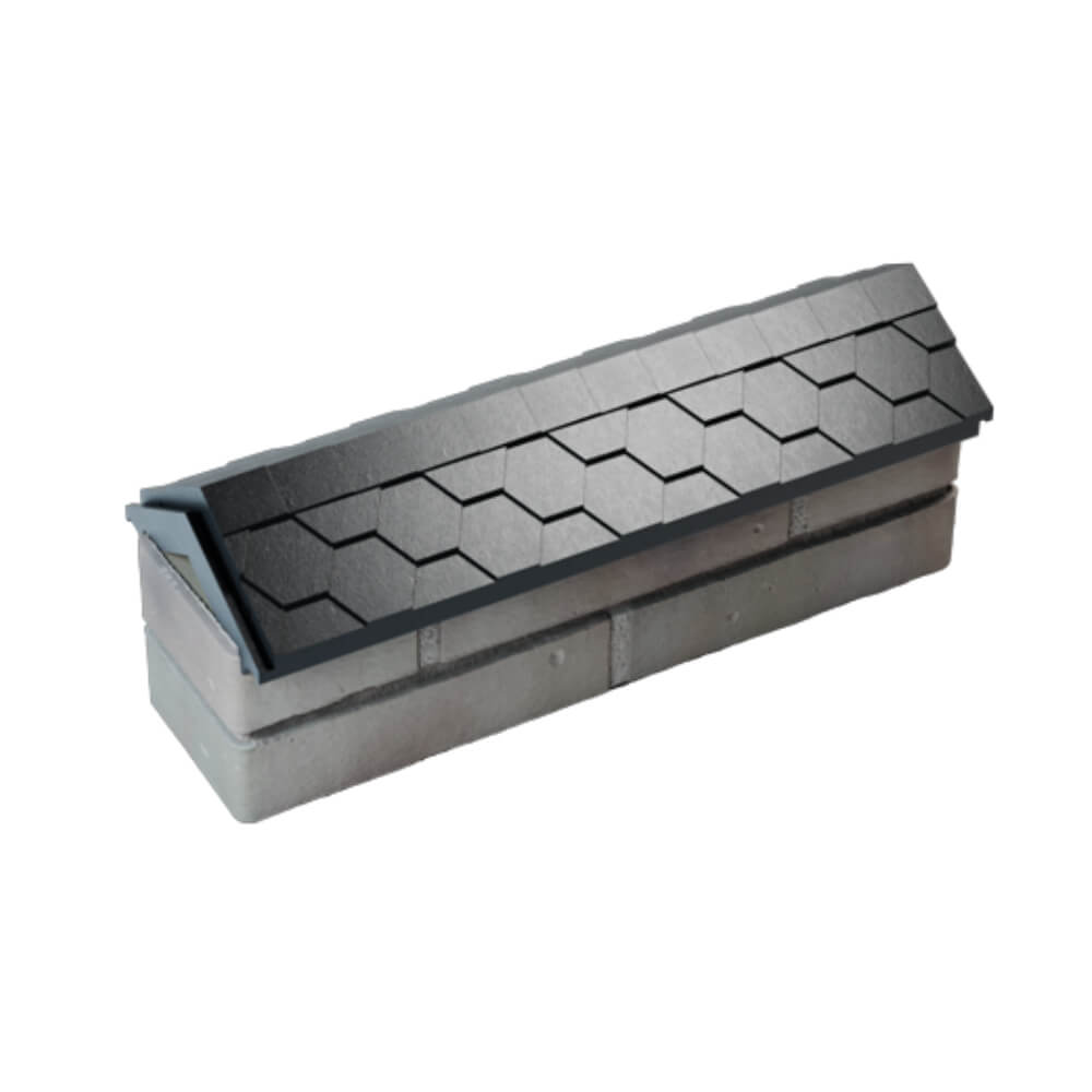 Парапет Zking Эверест Черный с посадкой на 0.5 кирпича (130мм) в Благовещенске фото