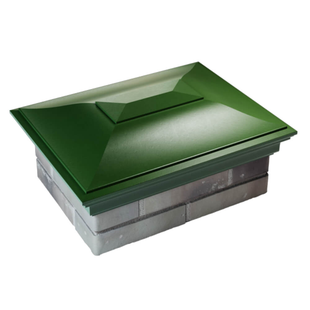 Колпак Zking Монблан Зеленый на столб 2х1.5 кирпича (515х385мм) Благовещенск фото