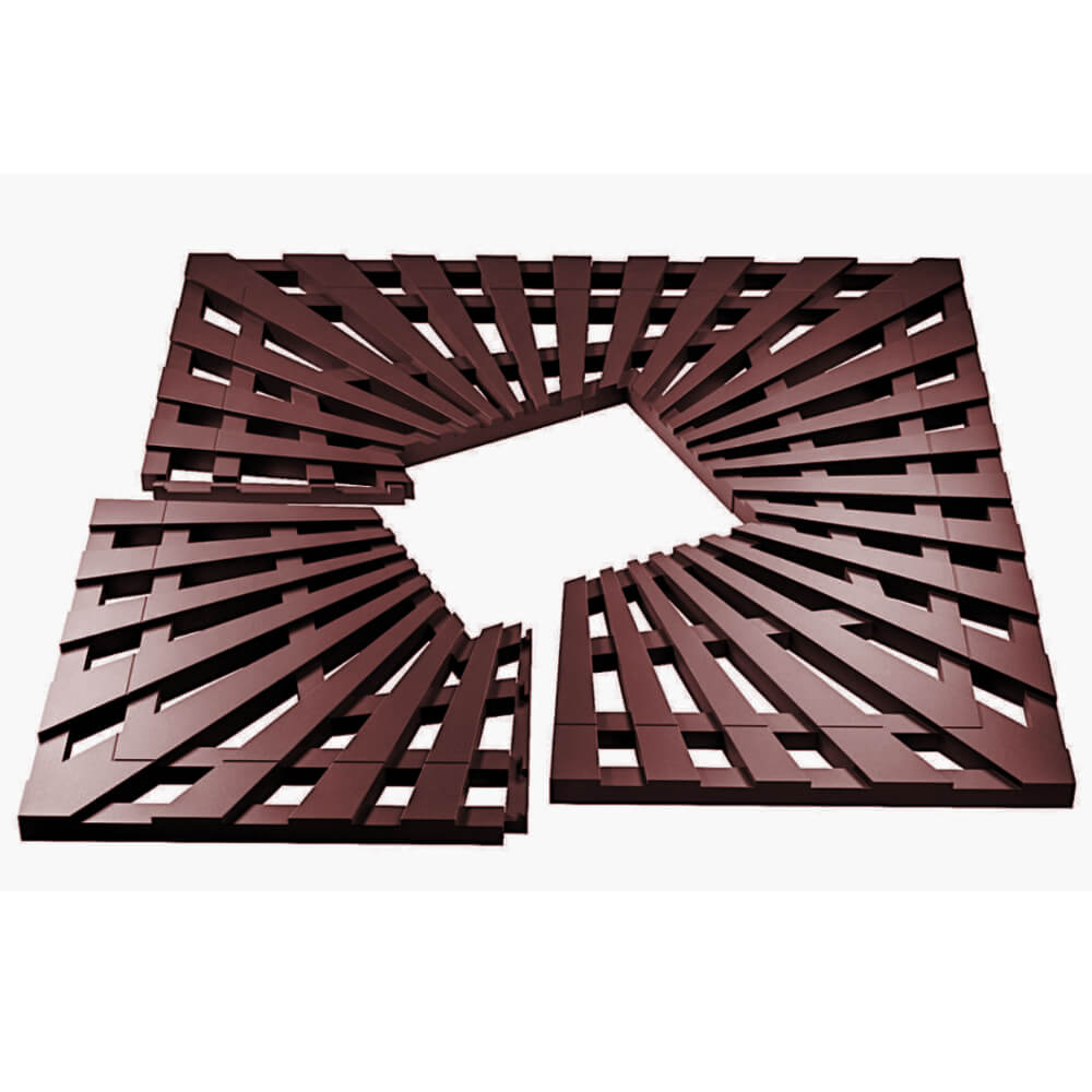 Приствольная решетка для дерева ZKING ATMOSPHERE 1.2х1.2м Коричневая в Благовещенске фото