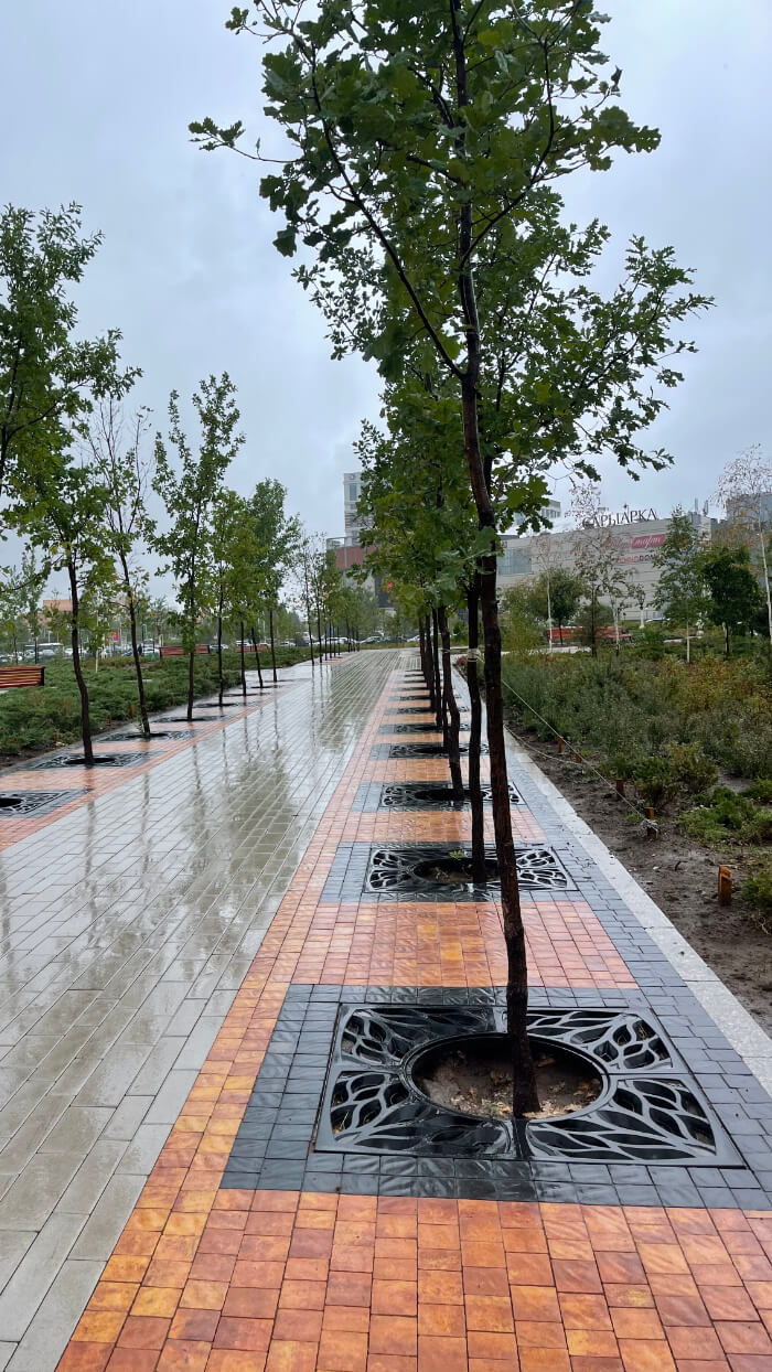 Приствольная решетка для дерева ZKING CRUST 1.2х1.2м Черная в Благовещенске фото