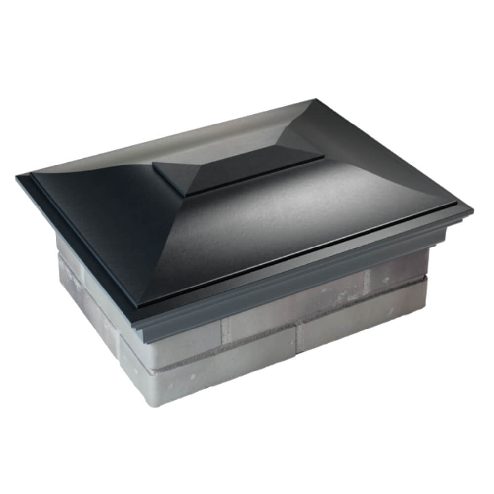 Колпак Zking Монблан Черный на столб 2х1.5 кирпича (515х385мм) Благовещенск фото