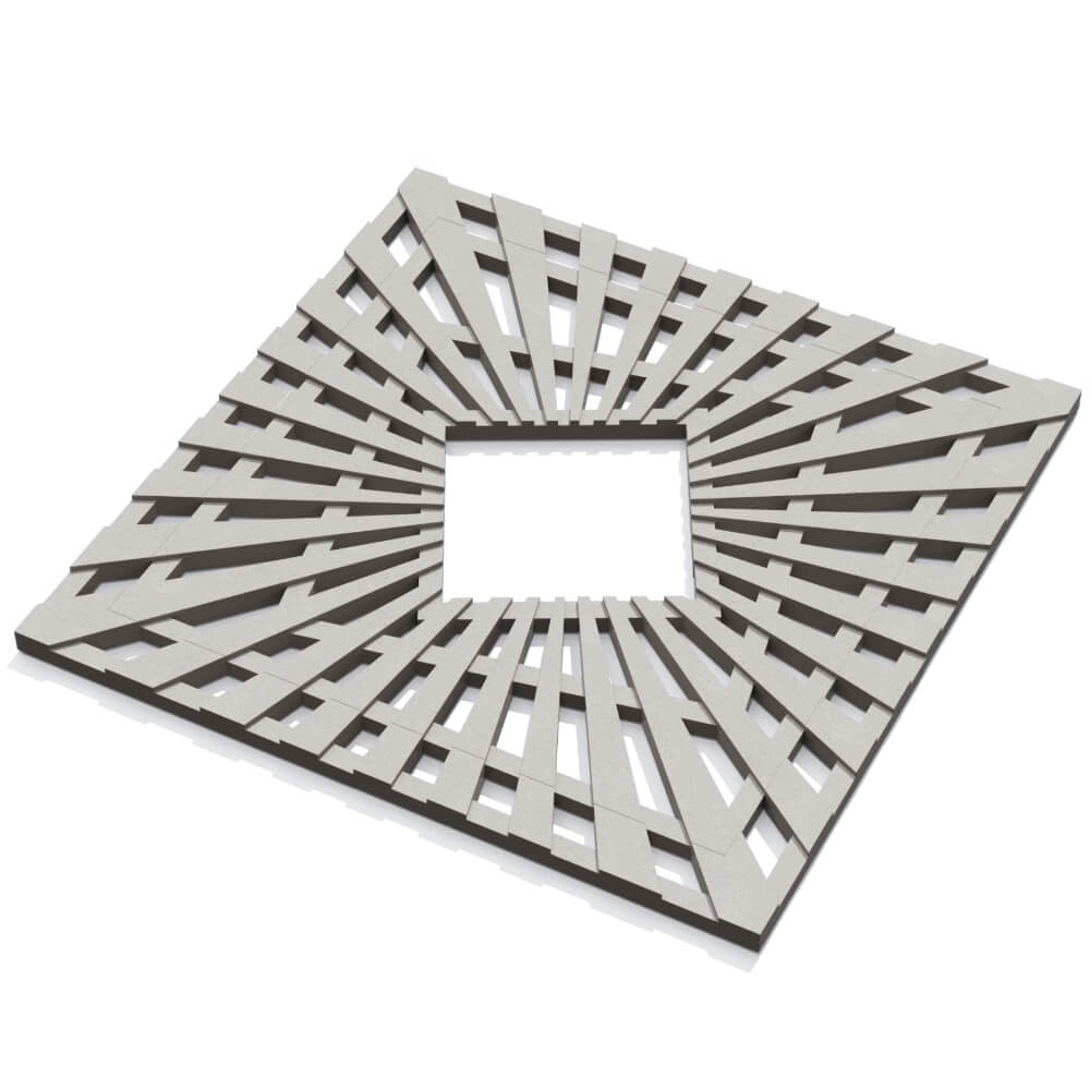 Приствольная решетка для дерева ZKING ATMOSPHERE 1.2х1.2м Бежевая в Благовещенске фото