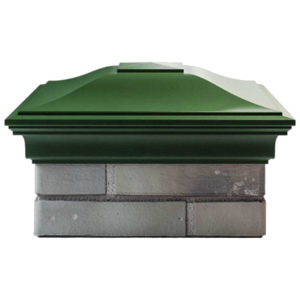 Колпак Zking Монблан Зеленый на столб 1.5х1.5 кирпича (385х385мм) Благовещенск фото