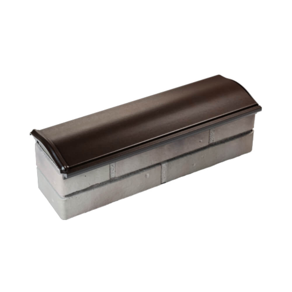 Парапет Zking Монблан Коричневый посадка на 0.5 кирпича (130мм) в Благовещенске фото