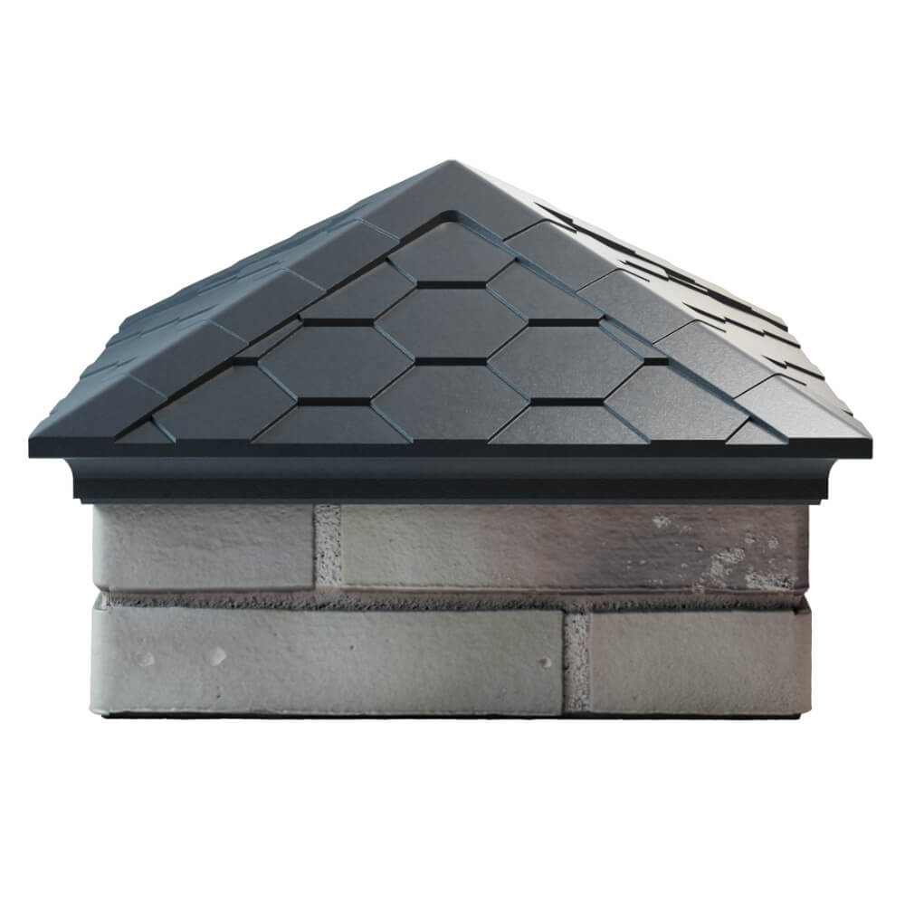 Колпак Zking Эверест Серый на столб 1.5х1.5 кирпича (390х390мм) Благовещенск фото