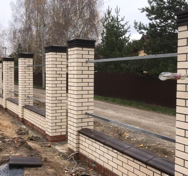 Колпак Zking Бона ХайТек Коричневый на столб 1.5х1.5 кирпича (385х385мм) в Благовещенске фото