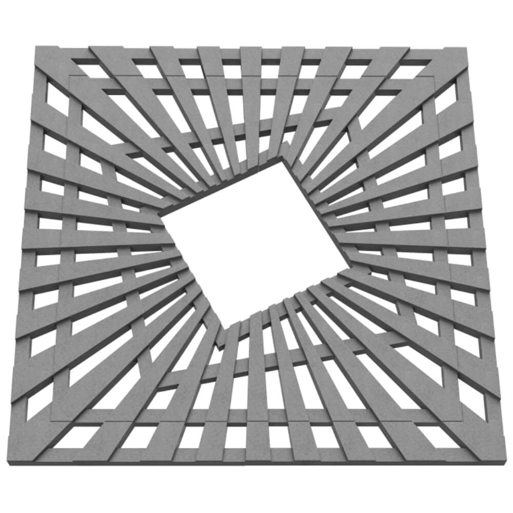 Приствольная решетка для дерева ZKING ATMOSPHERE 1.2х1.2м Серая в Благовещенске фото