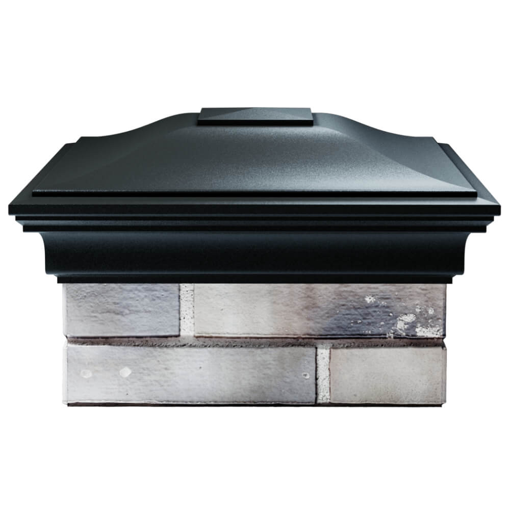 Колпак Zking Монблан Черный на столб 1.5х1.5 кирпича (385х385мм) Благовещенск фото