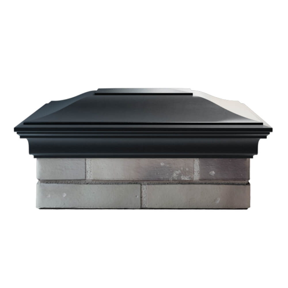 Колпак Zking Монблан Черный на столб 2х1.5 кирпича (515х385мм) в Благовещенске фото