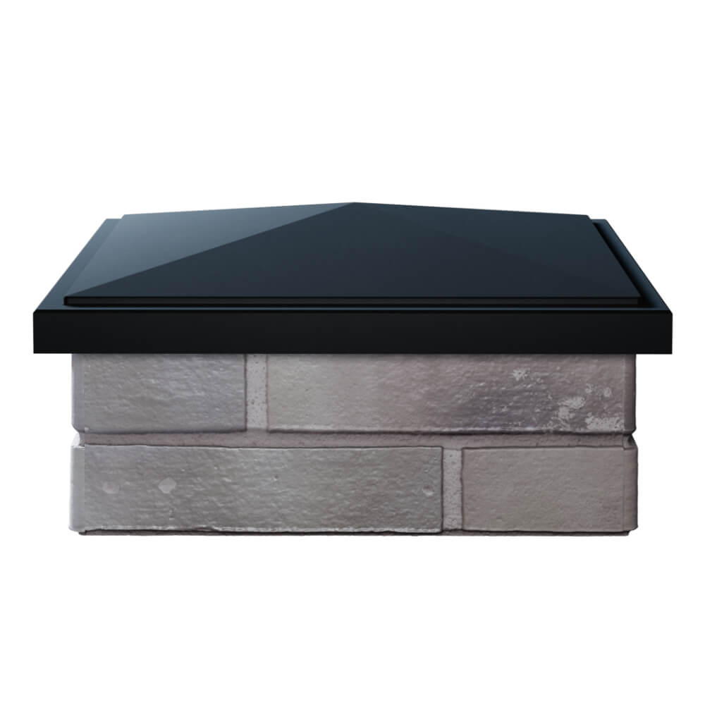 Колпак Zking БонаМоно Черный на столб 1.5х1.5 кирпича (385х385, 400х400мм) Благовещенск фото