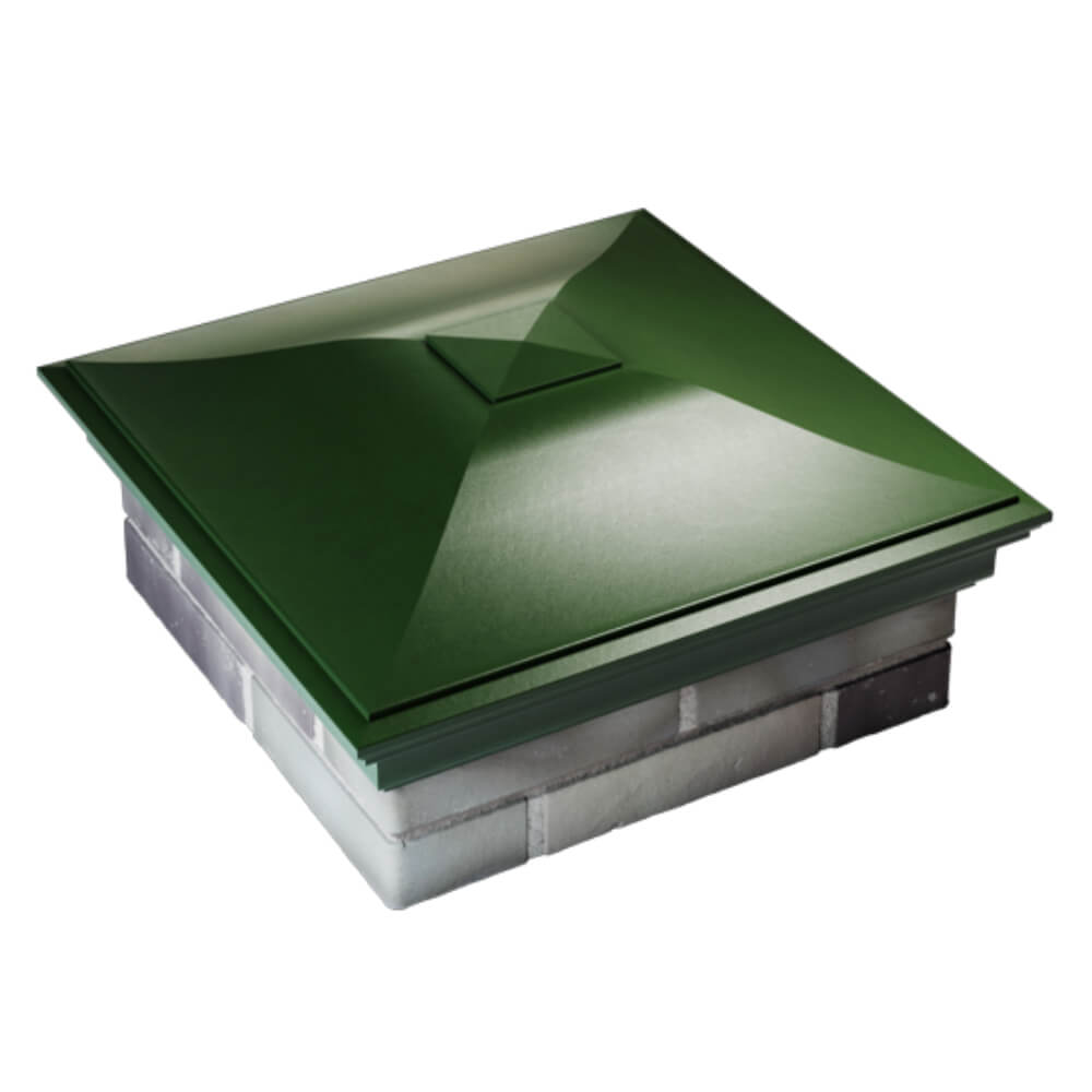 Колпак Zking Монблан Зеленый на столб 2х2 кирпича (515х515мм) Благовещенск фото