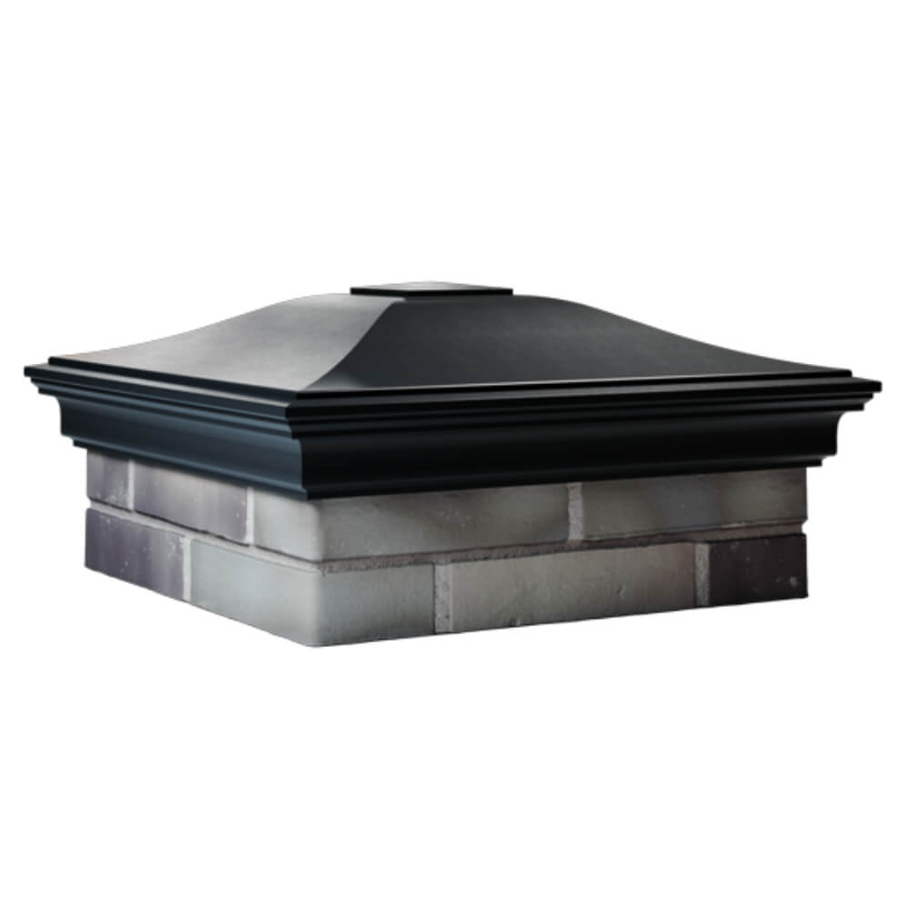 Колпак Zking Монблан Черный на столб 2х2 кирпича (515х515мм) в Благовещенске фото