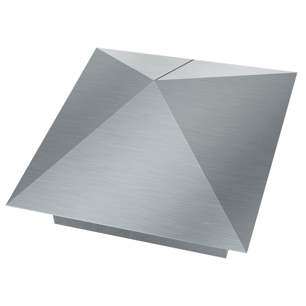 Колпак металлический 380х380мм оцинкованный заборный Благовещенск фото