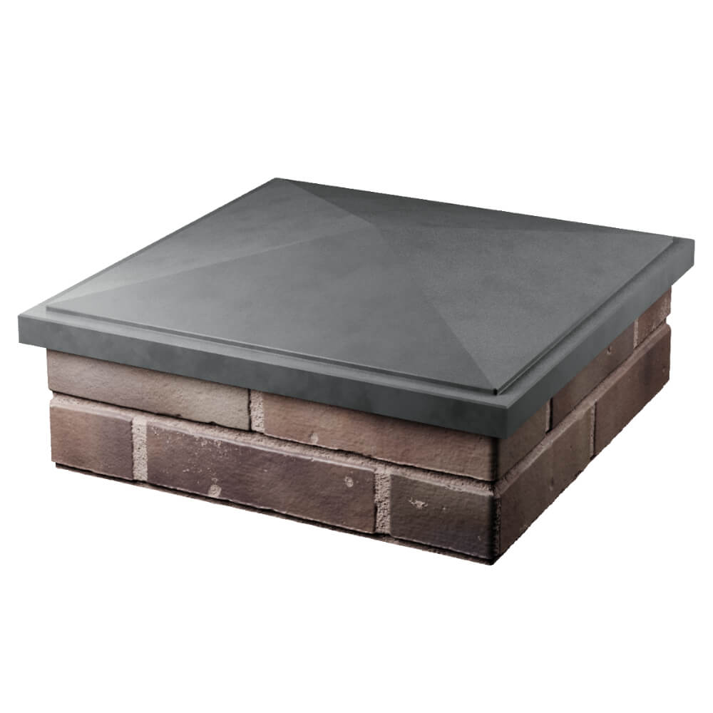 Колпак Zking БонаМоно Серый на столб 2х2 кирпича (515х515, 530х530мм) в Благовещенске фото