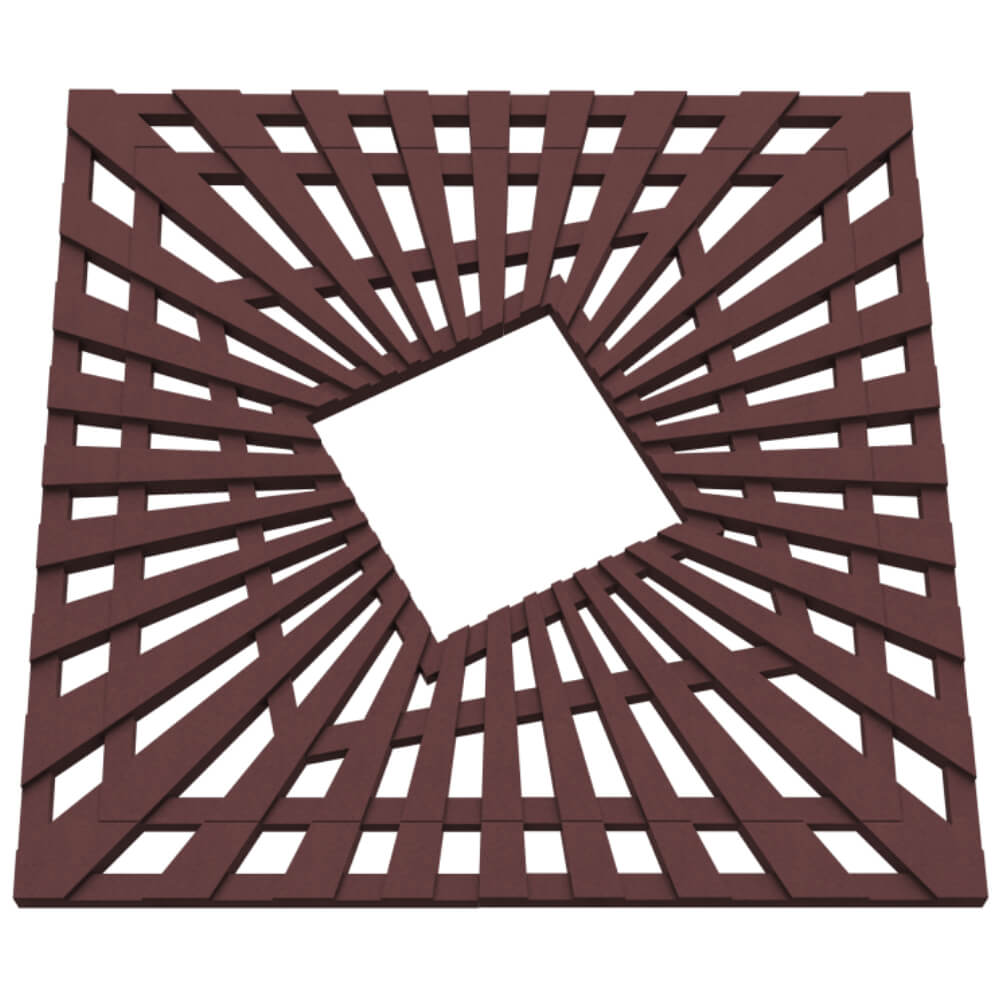 Приствольная решетка для дерева ZKING ATMOSPHERE 1.2х1.2м Коричневая в Благовещенске фото