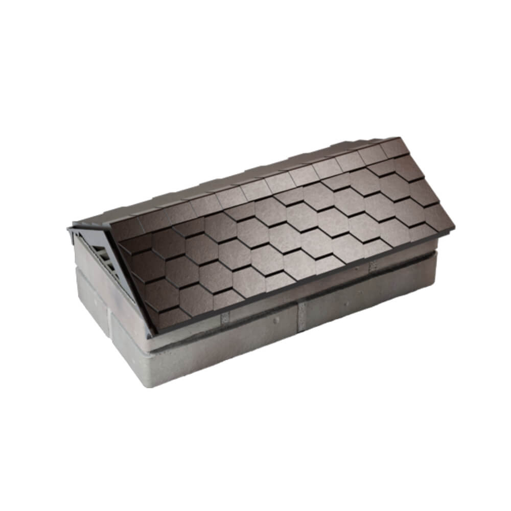 Парапет Zking Эверест Коричневый с посадкой на 1 кирпич (200/225/255мм) в Благовещенске фото