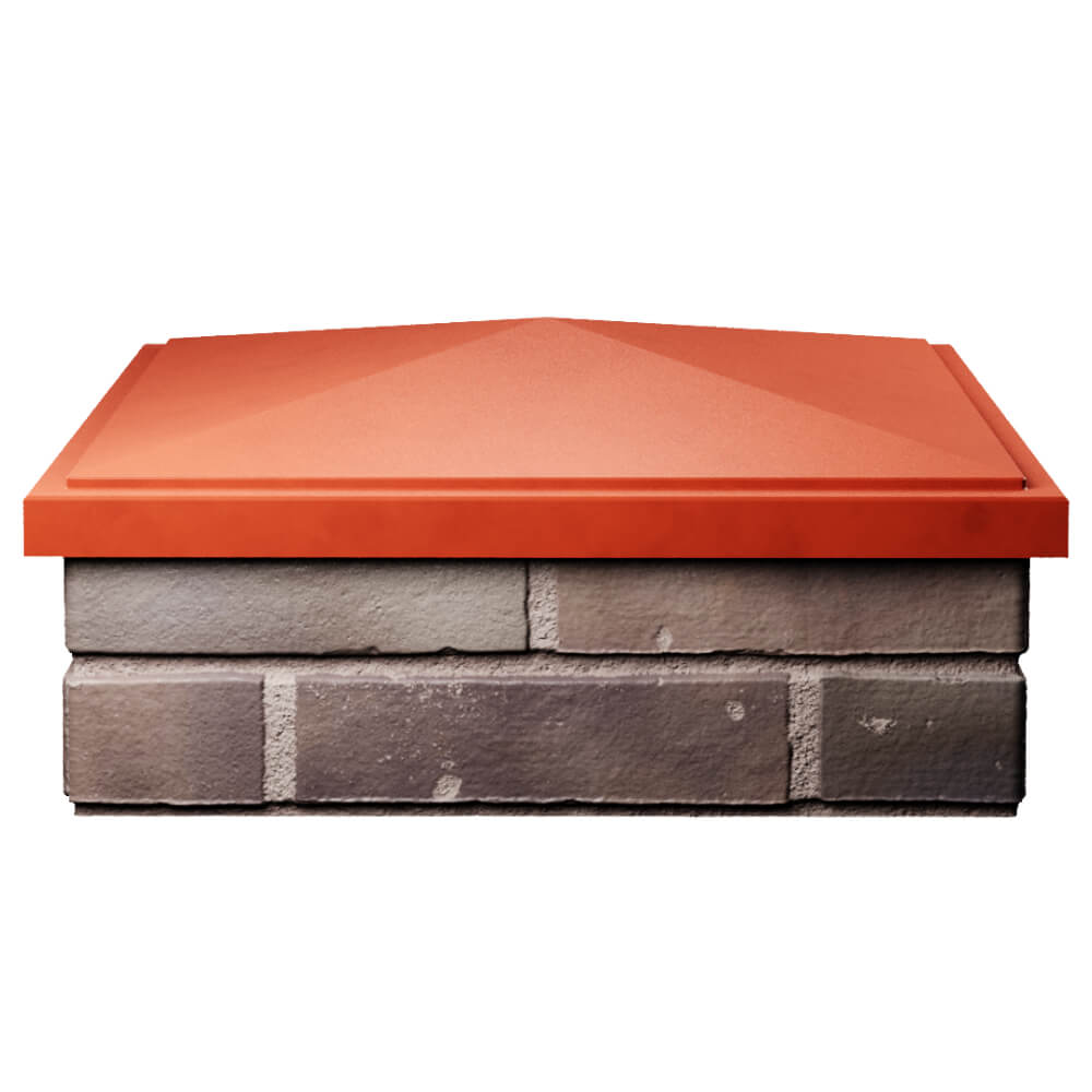 Колпак Zking БонаМоно Красный на столб 2х2 кирпича (515х515, 530х530мм) Благовещенск фото