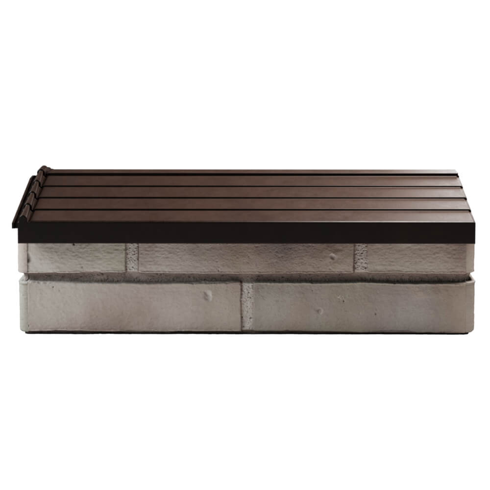 Парапет Zking Бона ХайТек Коричневый с посадкой на 1 кирпич (200/225/255мм) в Благовещенске фото