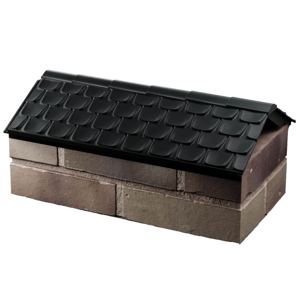 Парапет Zking Эльбрус Черный с посадкой на 1 кирпич (255мм) в Благовещенске фото