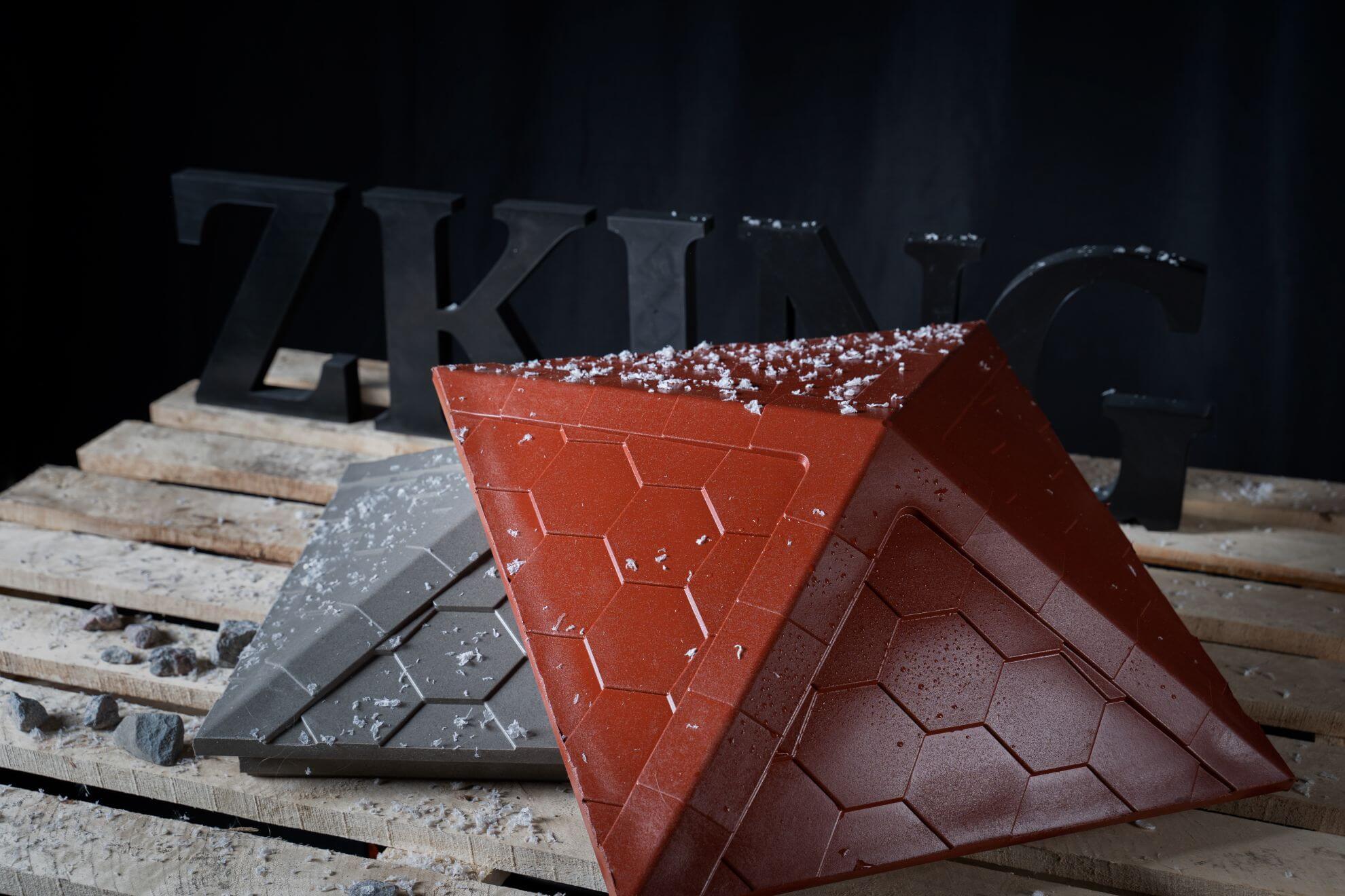 Колпак Zking Эверест Красный на столб 1.5х1.5 кирпича (390х390мм) в Благовещенске фото