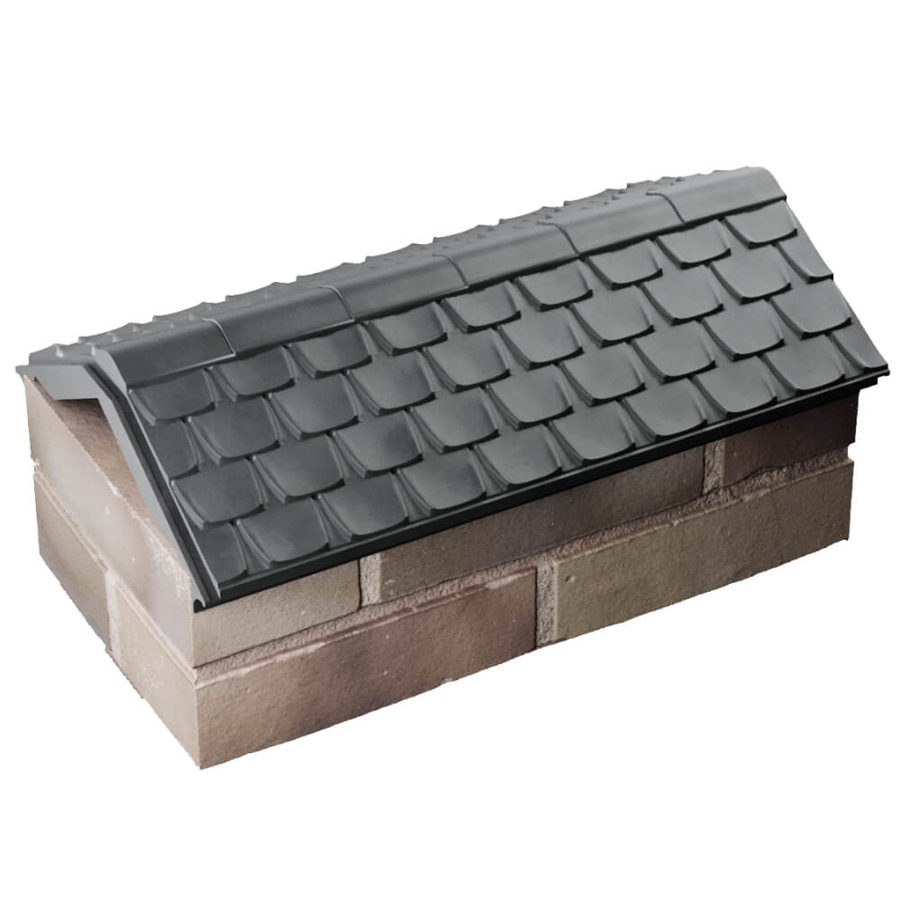 Парапет Zking Эльбрус Серый с посадкой на 1 кирпич (255мм) в Благовещенске фото