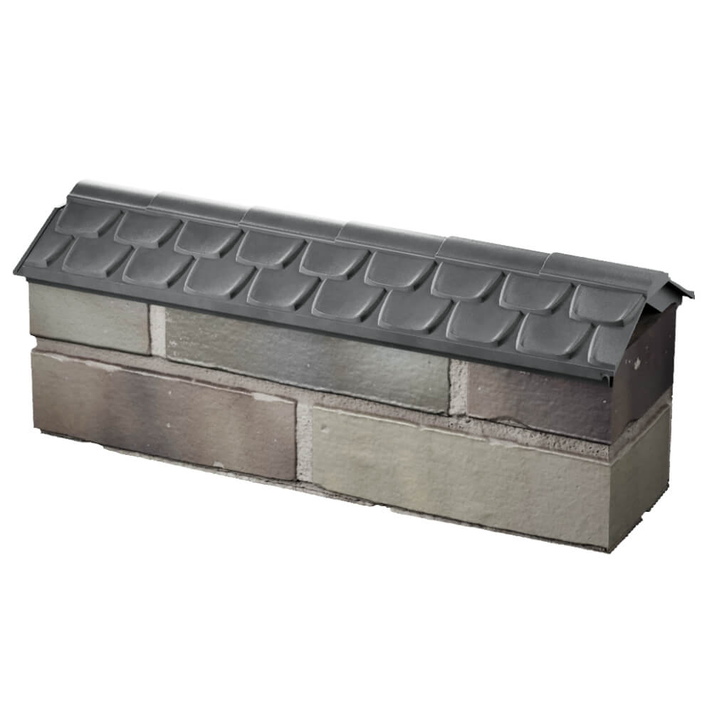 Парапет Zking Эльбрус Серый с посадкой на 0.5 кирпича (130мм) в Благовещенске фото