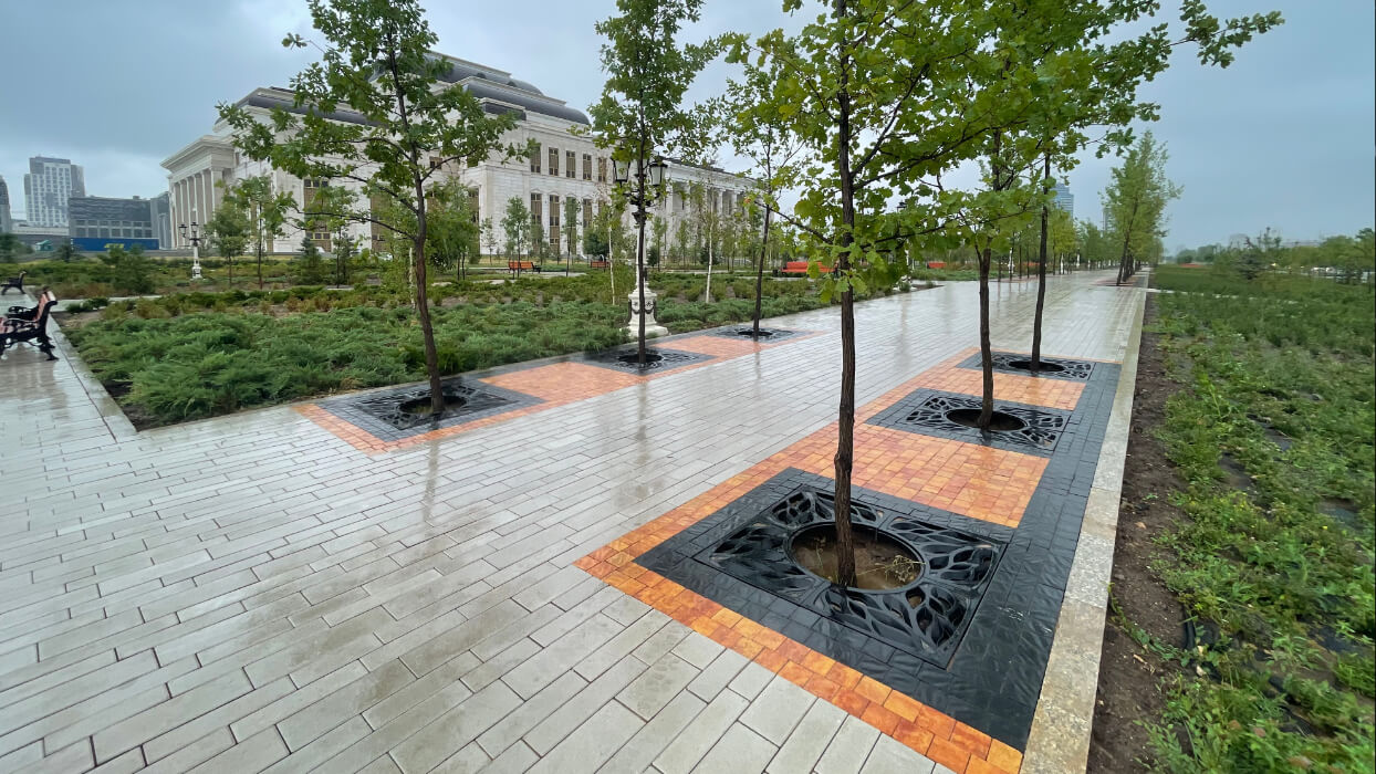 Приствольная решетка для дерева ZKING CRUST 1.2х1.2м Черная в Благовещенске фото