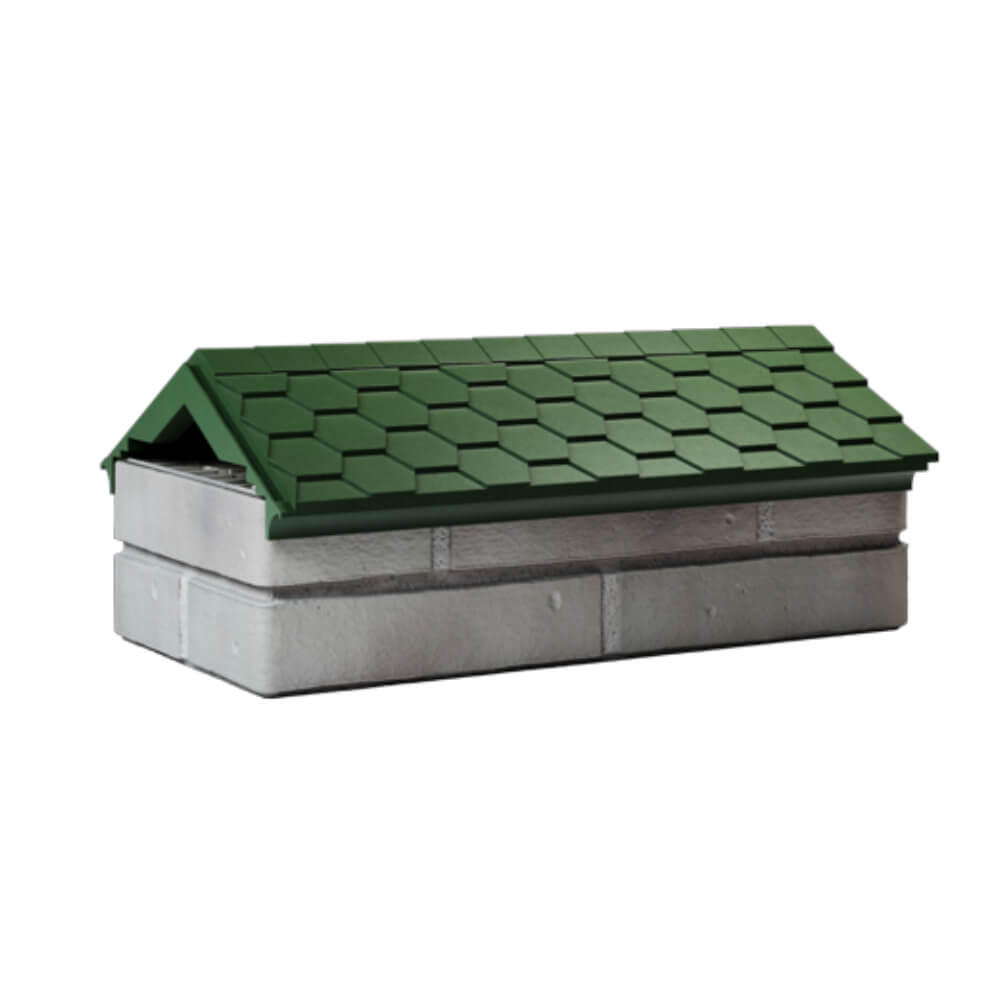 Парапет Zking Эверест Зеленый с посадкой на 1 кирпич (200/225/255мм) Благовещенск фото