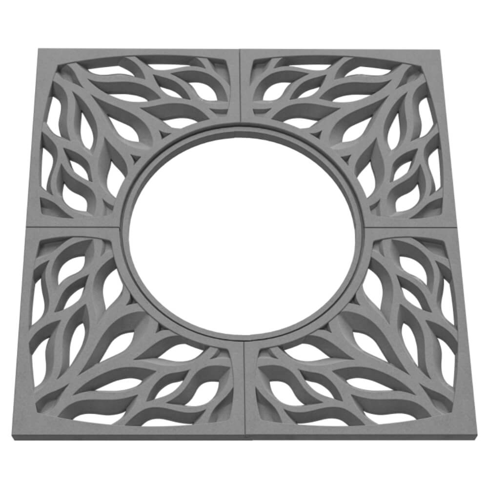 Приствольная решетка для дерева ZKING CRUST 1.2х1.2м Серая в Благовещенске фото