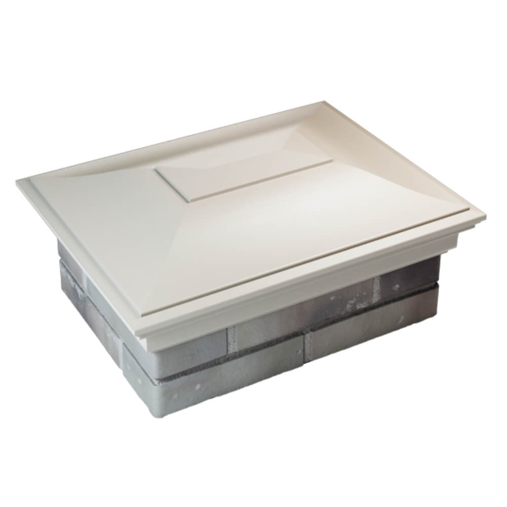 Колпак Zking Монблан Бежевый на столб 2х1.5 кирпича (515х385мм) Благовещенск фото