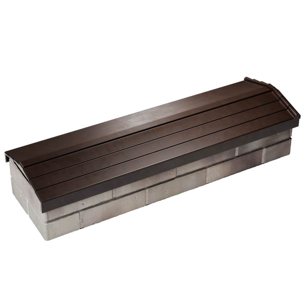 Парапет Zking Бона ХайТек Коричневый посадка на 0.5 кирпича (130мм) в Благовещенске фото