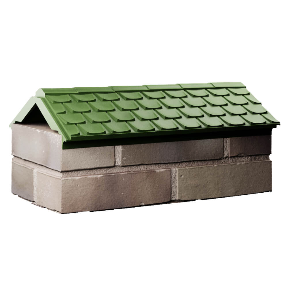 Парапет Zking Эльбрус Зеленый с посадкой на 1 кирпич (255мм) Благовещенск фото