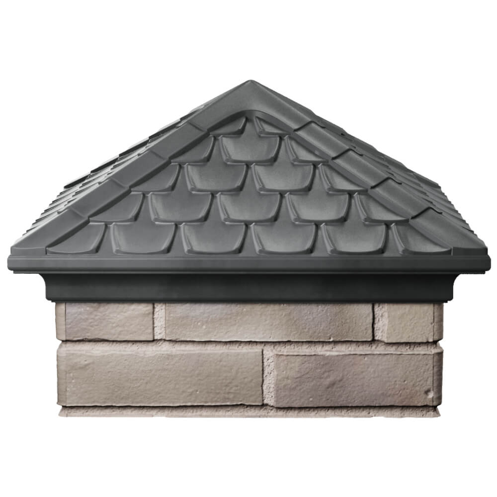 Колпак Zking Эльбрус Серый на столб 1.5х1.5 кирпича (385х385мм) Благовещенск фото