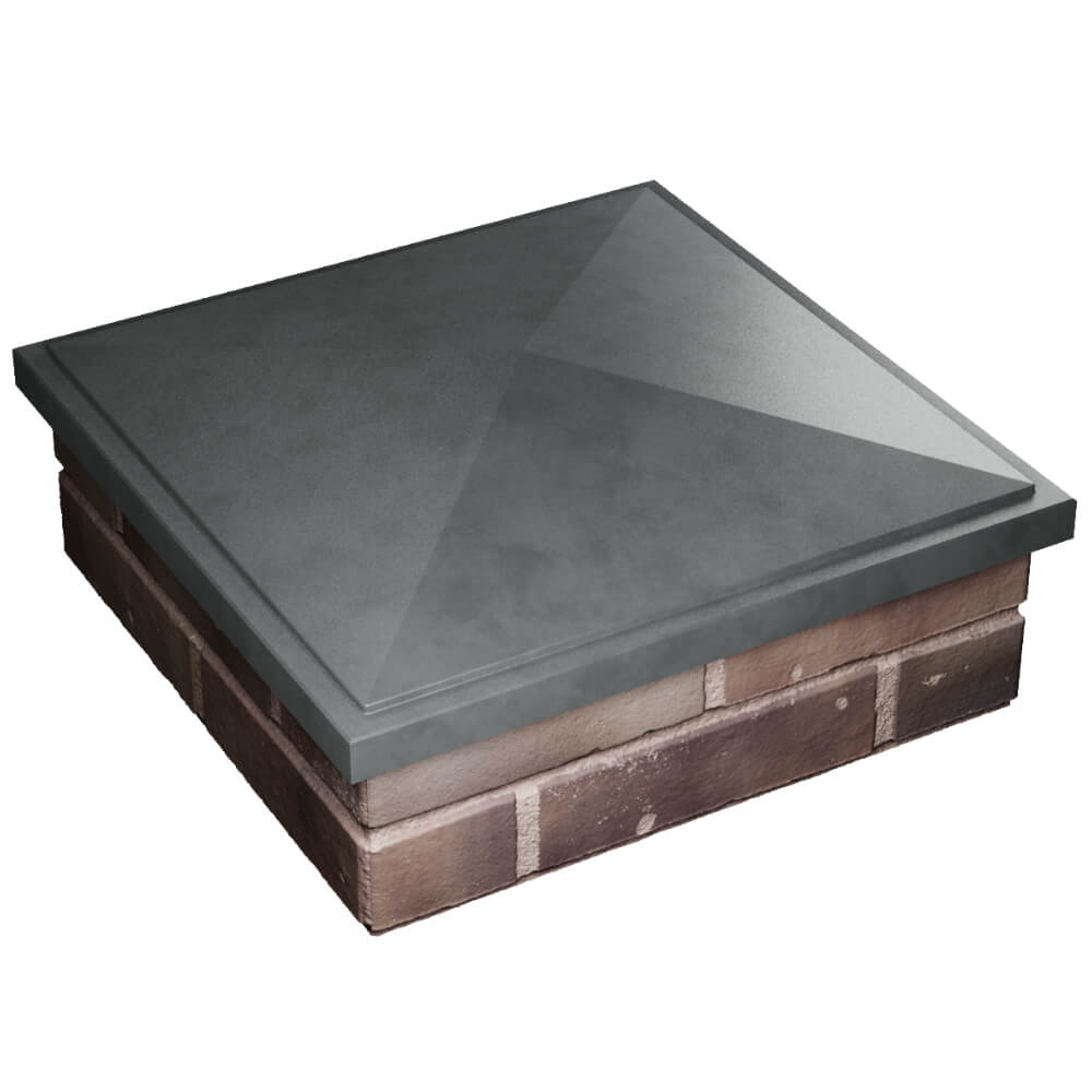 Колпак Zking БонаМоно Серый на столб 2х2 кирпича (515х515, 530х530мм) в Благовещенске фото