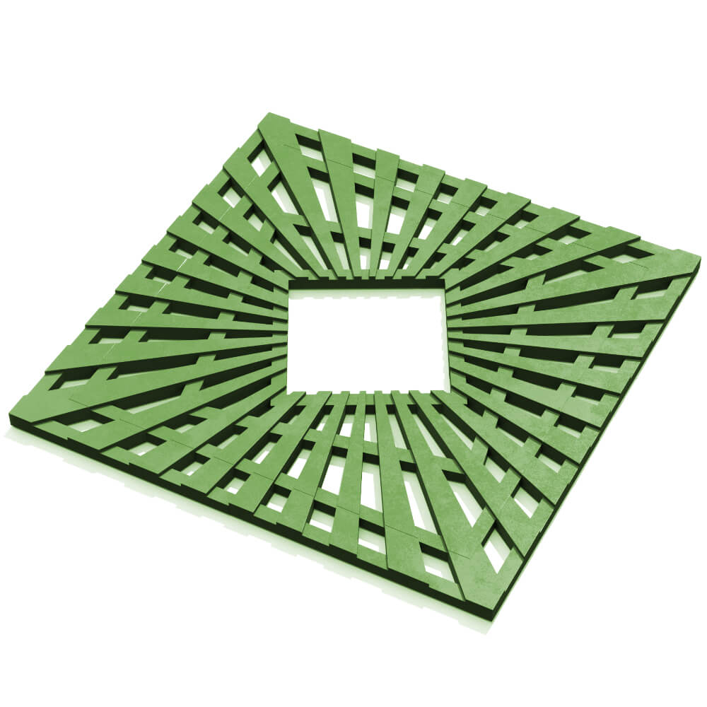 Приствольная решетка для дерева ZKING ATMOSPHERE 1.2х1.2м Зеленая в Благовещенске фото