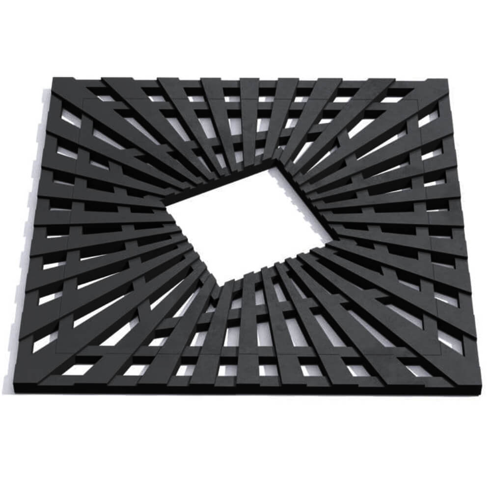 Приствольная решетка для дерева ZKING ATMOSPHERE 1.2х1.2м Черная Благовещенск фото