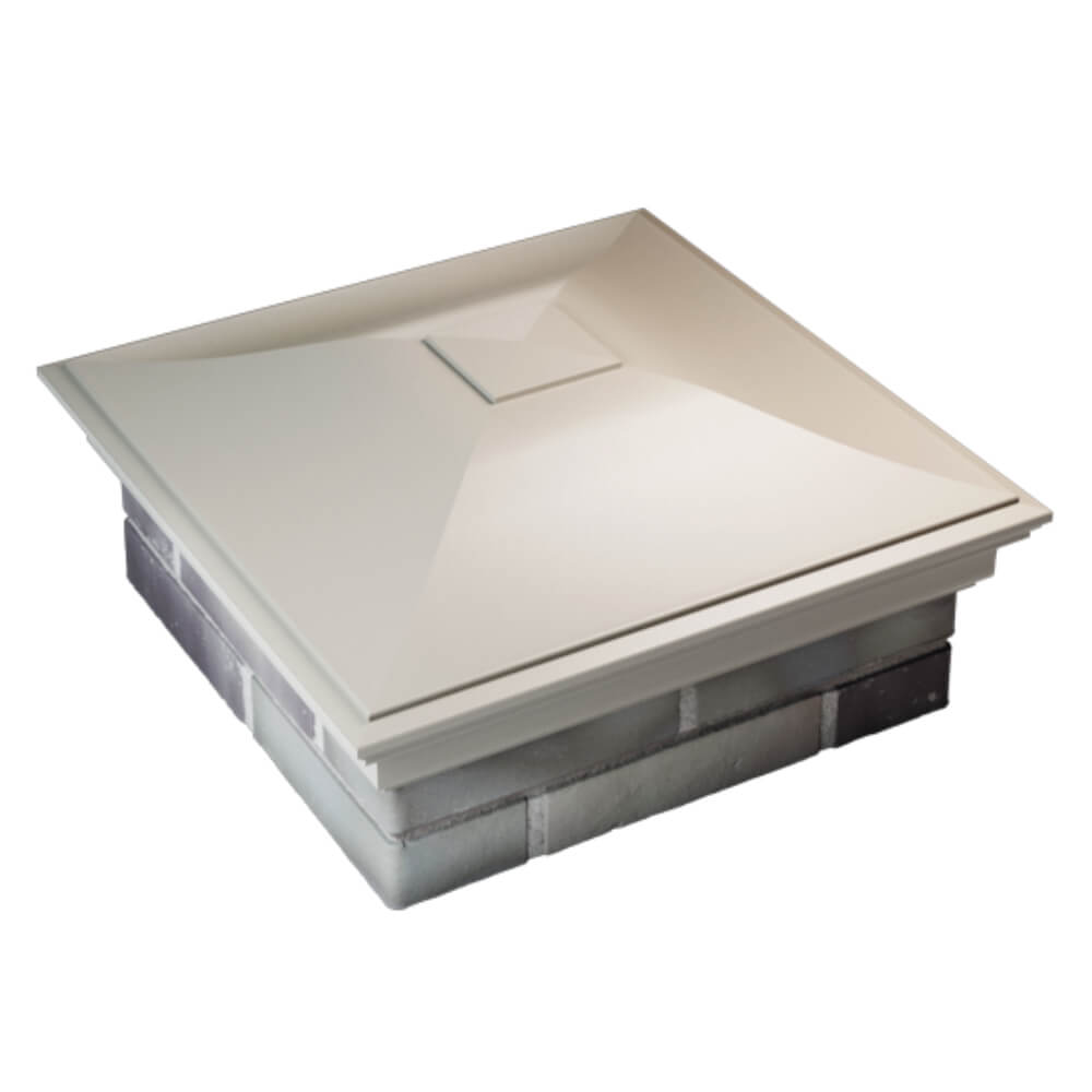 Колпак Zking Монблан Бежевый на столб 2х2 кирпича (515х515мм) Благовещенск фото