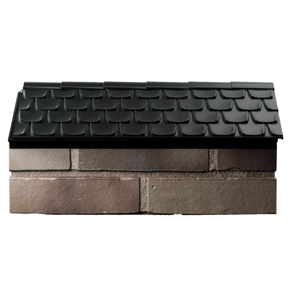 Парапет Zking Эльбрус Черный с посадкой на 1 кирпич (255мм) в Благовещенске фото