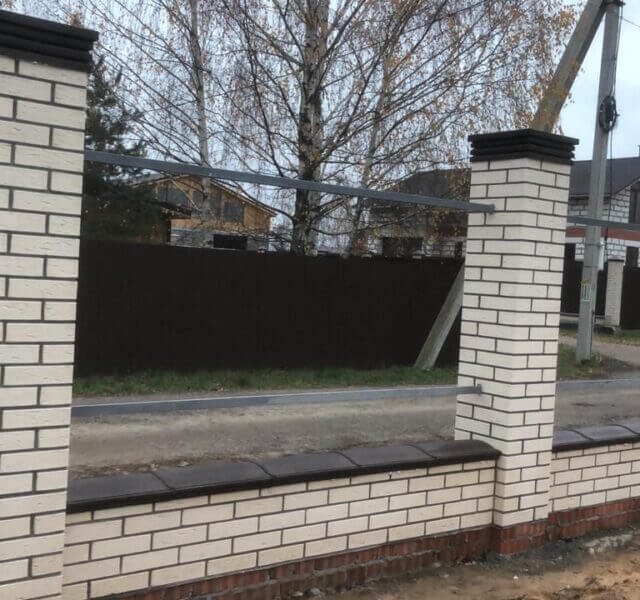 Колпак Zking Бона ХайТек Коричневый на столб 1.5х1.5 кирпича (385х385мм) в Благовещенске фото