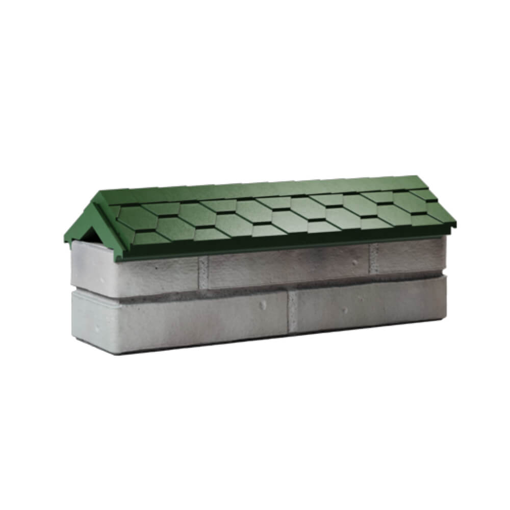 Парапет Zking Эверест Зеленый с посадкой на 0.5 кирпича (130мм) Благовещенск фото