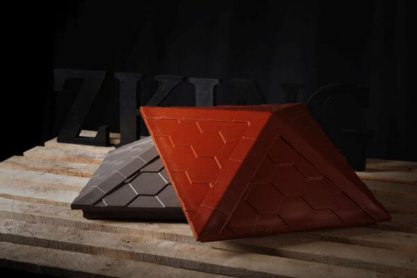 Колпак Zking Эверест Красный на столб 1.5х1.5 кирпича (390х390мм) в Благовещенске фото