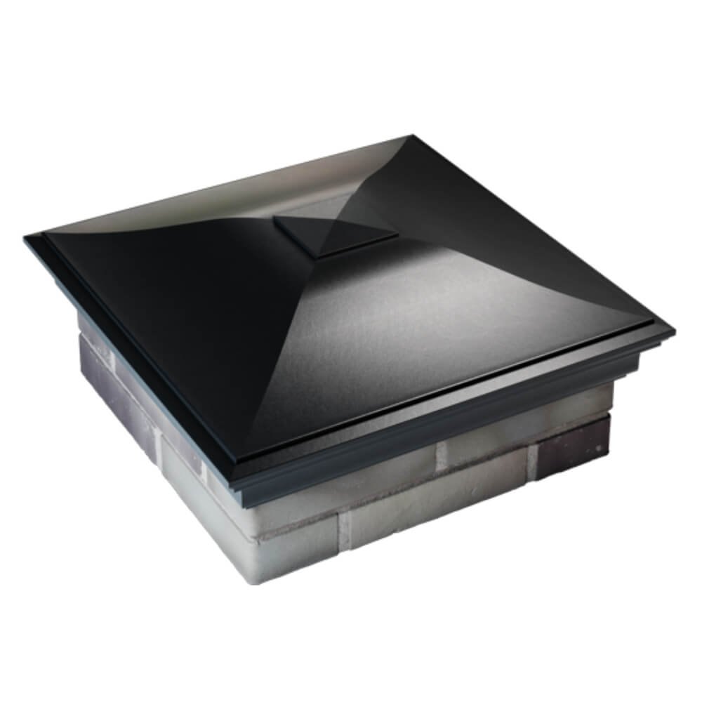 Колпак Zking Монблан Черный на столб 2х2 кирпича (515х515мм) Благовещенск фото