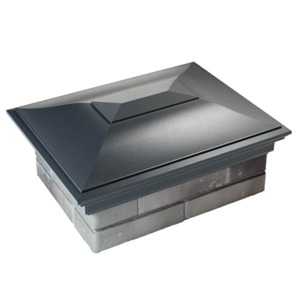 Колпак Zking Монблан Серый на столб 2х1.5 кирпича (515х385мм) Благовещенск фото