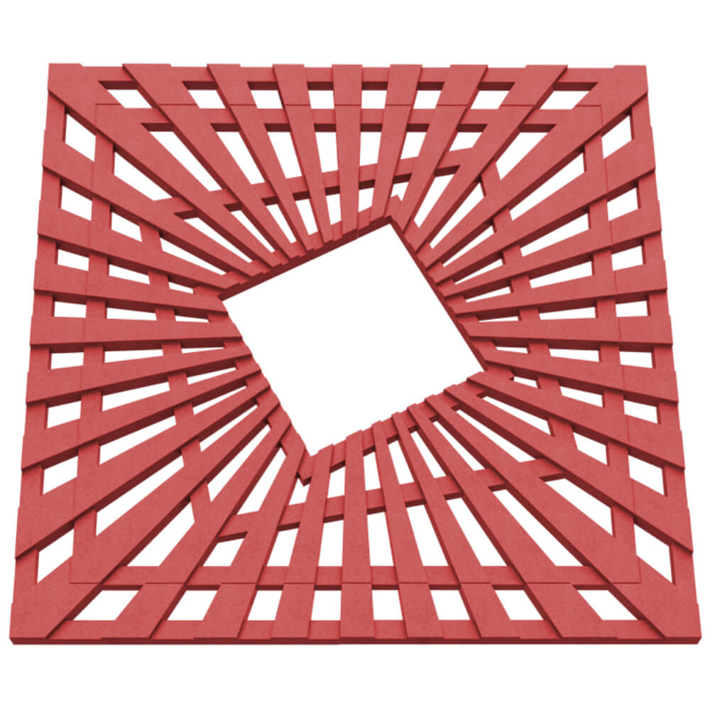 Приствольная решетка для дерева ZKING ATMOSPHERE 1.2х1.2м Красная в Благовещенске фото